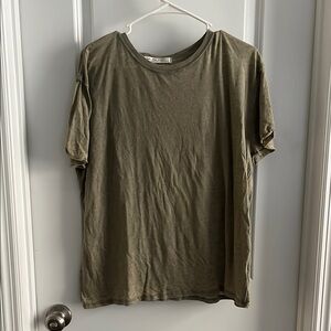 Free People Olive Green Women’s T-Shirt